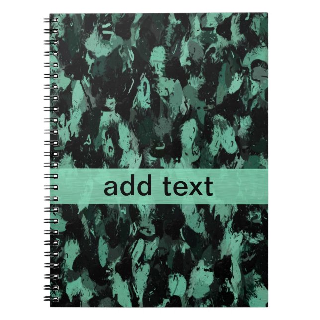 Cuaderno Negro y Verde azulado (Frente)