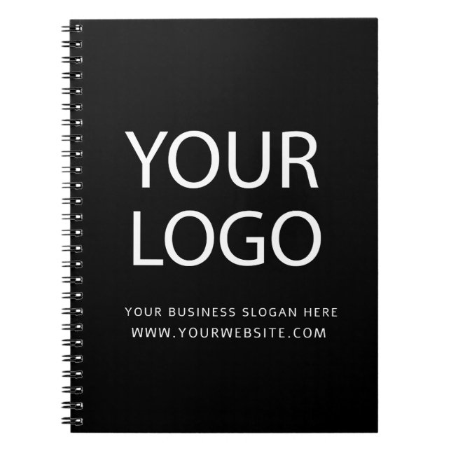 Cuaderno Negros profesionales Personalizados comerciales (Frente)