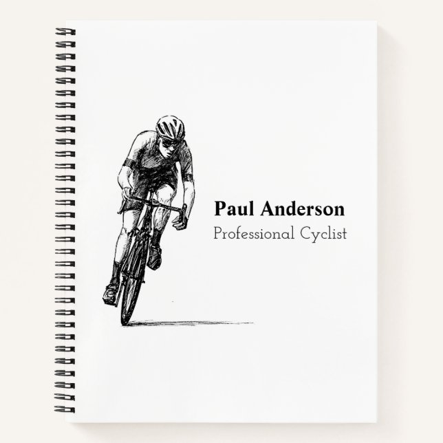 Cuaderno Negros Y Blancos Profesionales Del Ciclismo (Anverso)