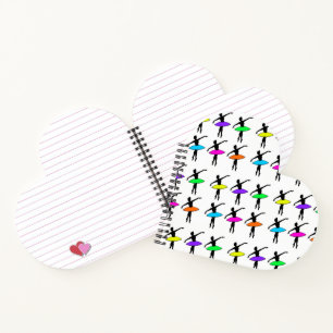 Cuaderno Neon Ballerina Ballet Tutu Maestra de Baile Pointe