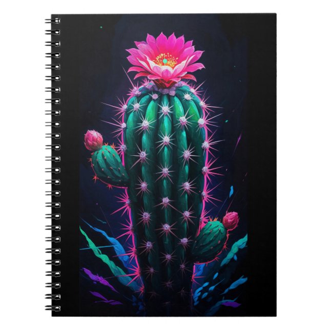 Cuaderno Neon Cactus Bloom (Frente)