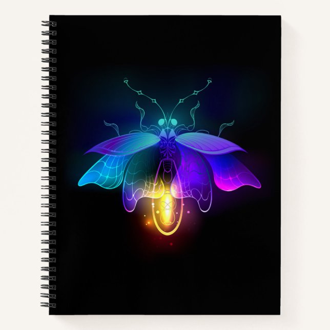 Cuaderno Neon Firefly en negro (Anverso)