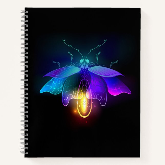 Cuaderno Neon Firefly en negro (Anverso)