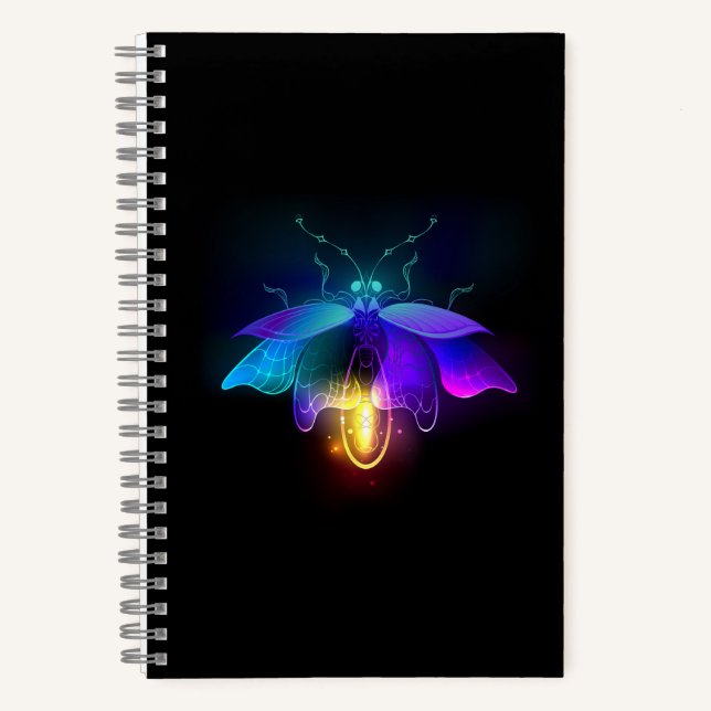Cuaderno Neon Firefly en negro (Anverso)