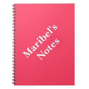 Cuaderno Neon Fuchsia Name College