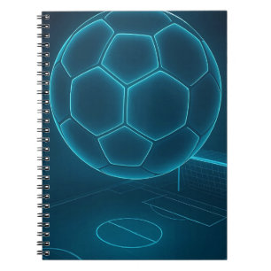 Cuaderno Neon Futurista Soccer Field Art