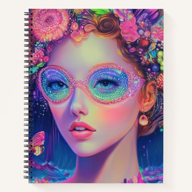 Cuaderno Neon Garden Goddess (Anverso)