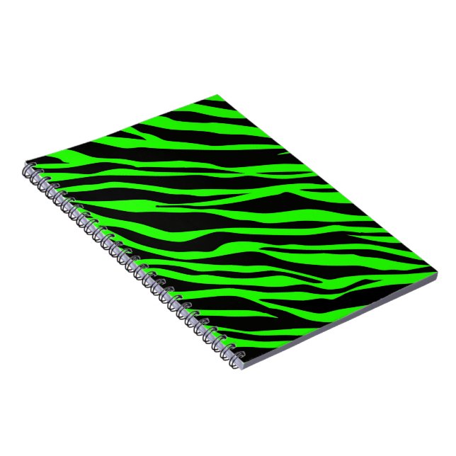 Cuaderno Neon Green Zebra Stried (Lado Derecho)