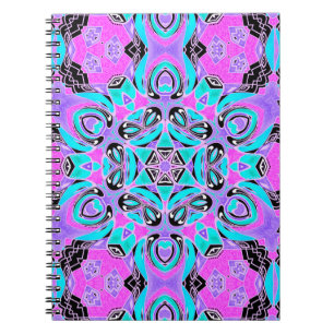Cuaderno Neon kaleidoscope , mandala