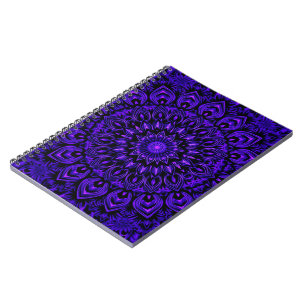 Cuaderno Neon Mandala: Simetría radiante