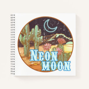 Cuaderno Neon Moon Retro Western Journal