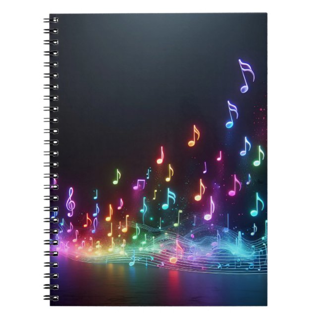 Cuaderno Neon Musical Notes (Frente)