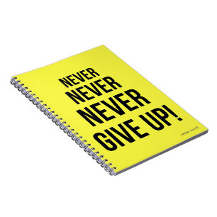 Cuaderno Neon Nunca Renunció A Winston Churchill Motivador