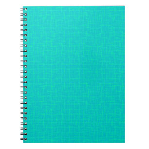 Cuaderno Neon turquesa texturado.