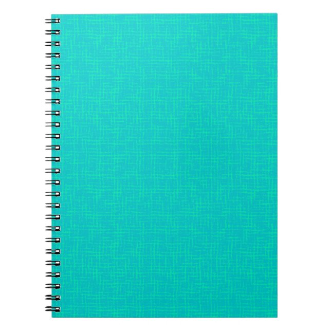 Cuaderno Neon turquesa texturado. (Frente)
