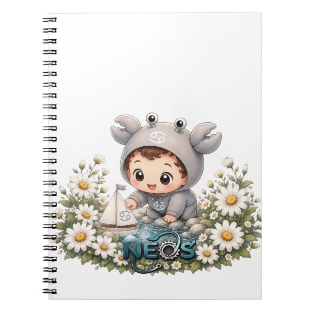 Cuaderno Neos Kawaii Zodiaco Cáncer (Frente)