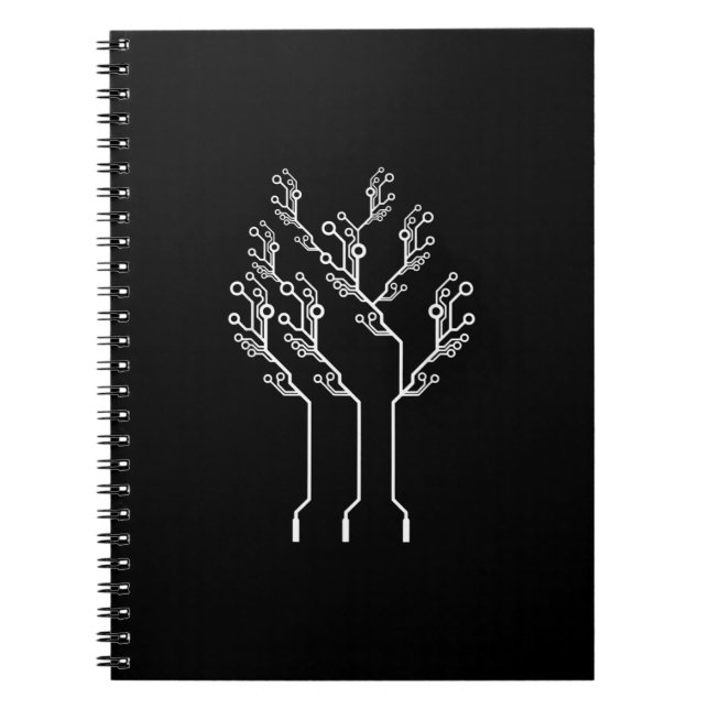 Cuaderno Nerd de la Computadora de Ingeniería Eléctrica par (Frente)