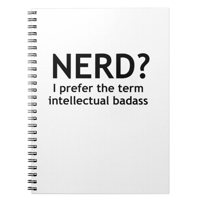 Cuaderno ¿Nerd? Diseño divertido y original (Frente)