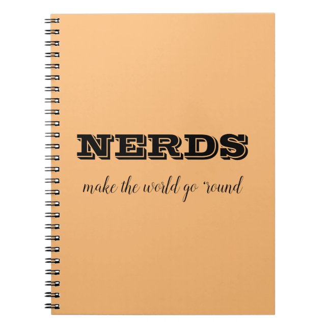 Cuaderno NERDS hacen que el mundo gire (Frente)