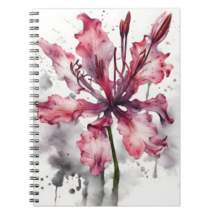 Cuaderno Nerine - Flores de acuarela