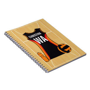 Cuaderno Netball personalizado único
