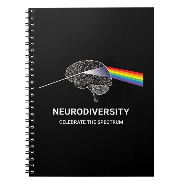 Cuaderno Neurodiversidad Autism Spectrum ASHD ADHD Rainbow  (Frente)