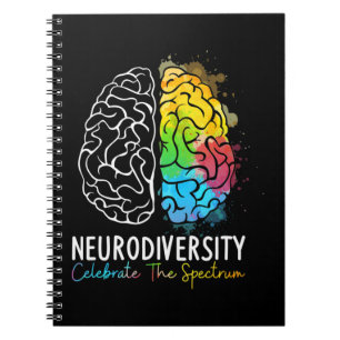 Cuaderno Neurodiversidad Autism Spectrum ASHD ADHD Rainbow 