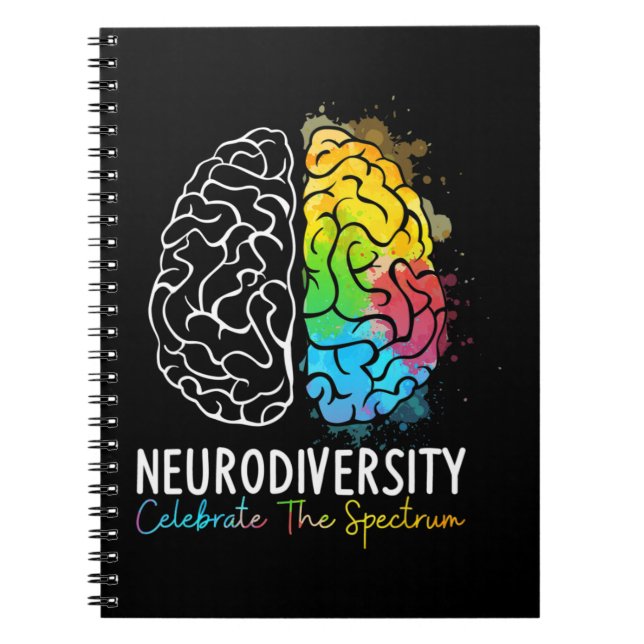 Cuaderno Neurodiversidad Autism Spectrum ASHD ADHD Rainbow  (Frente)