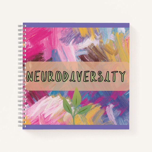 Cuaderno Neurodiversidad de brotes para portátiles (Anverso)
