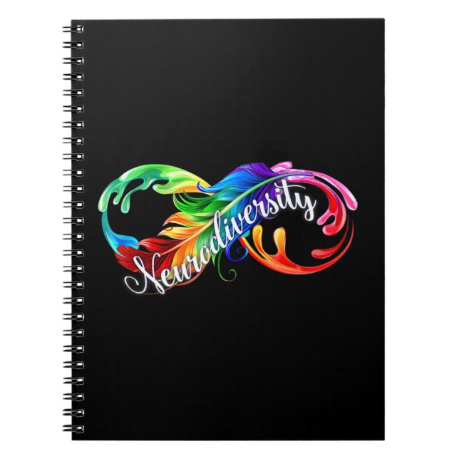 Cuaderno Neurodiversidad es bello arcoiris es un gran regal (Frente)