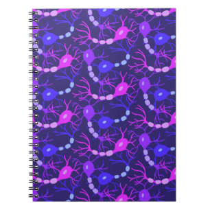 Cuaderno Neuronas Conectadas Neon Morado
