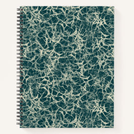 Cuaderno Neuronas de red en Verde azulado - patrón sin fisu