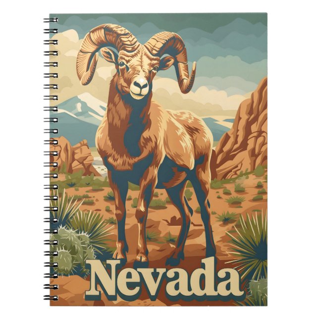 Cuaderno Nevada Bighorn Sheep (Frente)