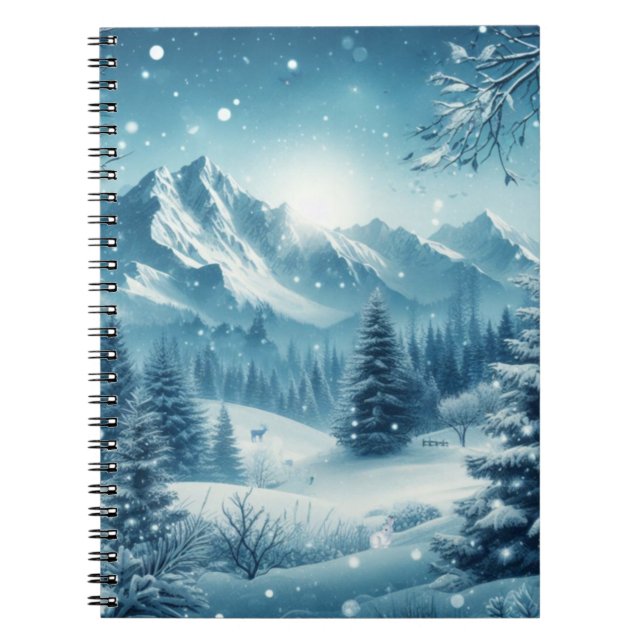 Cuaderno Nevada Winter Mountain (Frente)