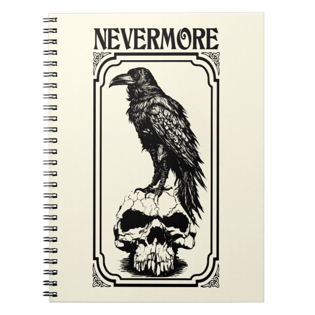 Cuaderno Nevermore | Edgar Allan Poe - The Raven (Frente)