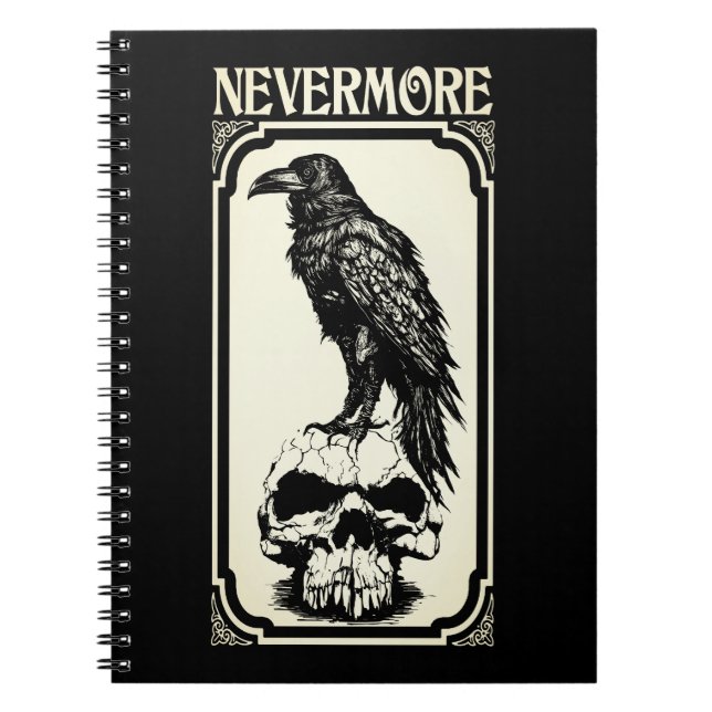Cuaderno Nevermore | Edgar Allan Poe - The Raven (Frente)