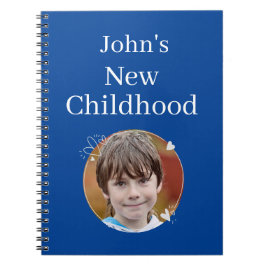 Cuaderno New Childhood Memories Blue  with Plain Font