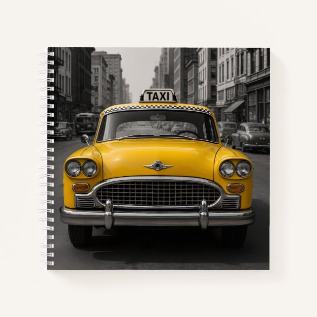 Cuaderno New York taxi Spiral Notebook (Anverso)