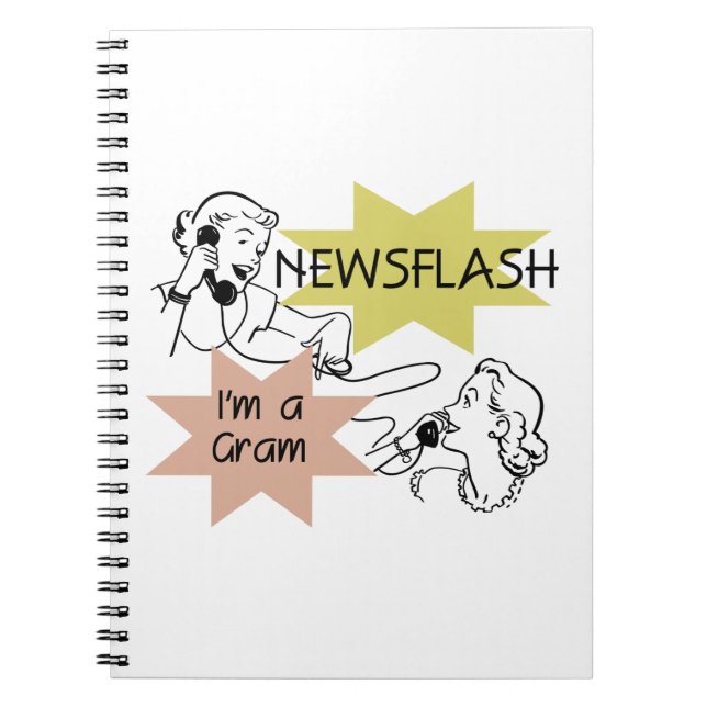 Cuaderno Newsflash Soy un regalo de Gram (Frente)