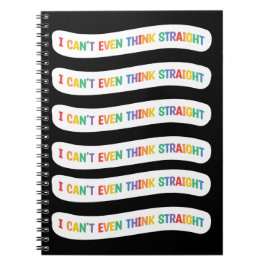 Cuaderno Ni siquiera puedo pensar directamente | Mes del or