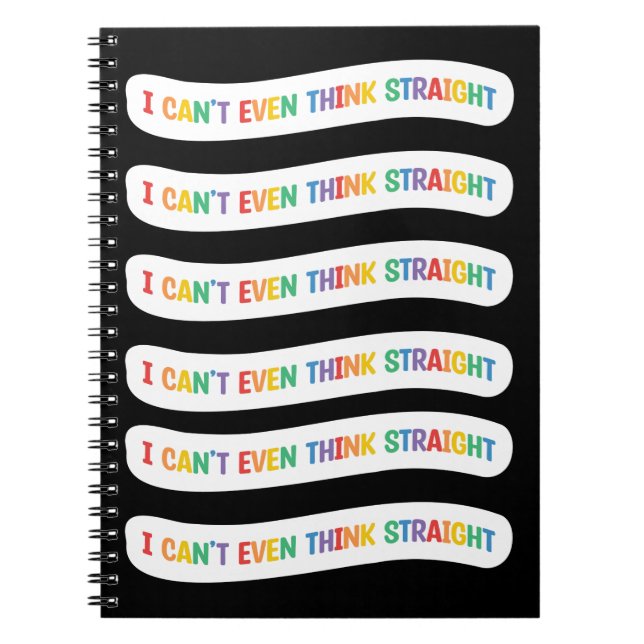 Cuaderno Ni siquiera puedo pensar directamente | Mes del or (Frente)