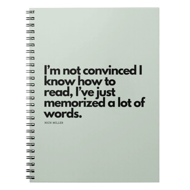 Cuaderno Nick Miller Quote (Frente)