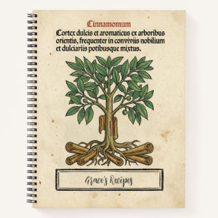 Cuaderno Nido de Cinnamologus: Receta Medieval de Canela