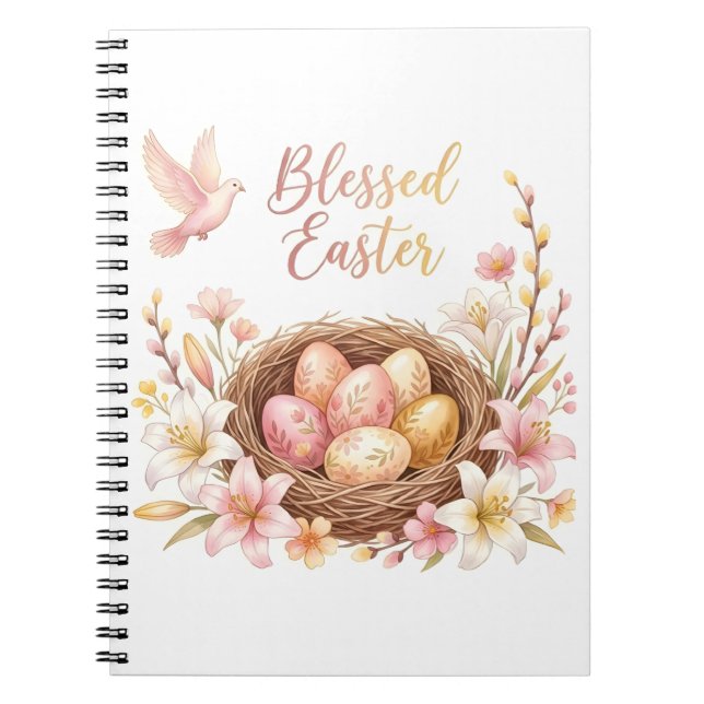 Cuaderno Nido de Pascua con Huevos (Frente)