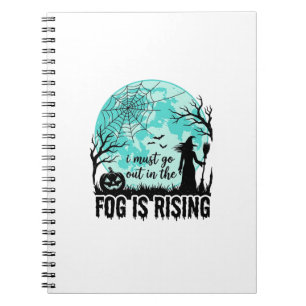 Cuaderno Niebla de Halloween Está Saliendo Bruja Calabaza C