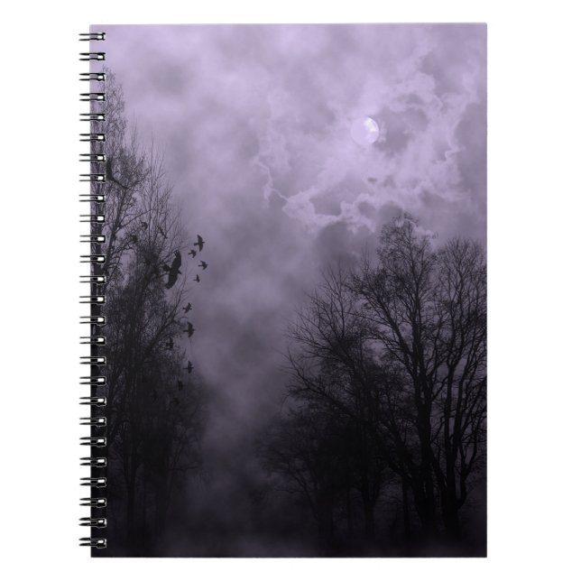 Cuaderno Niebla morada del cielo embrujado (Frente)