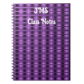Cuaderno Niebla púrpura Resumen Ombre - Personalizable
