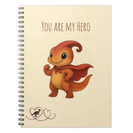 Cuaderno Niedlicher Parasaurolophus Cartoon – Dino‑Hero