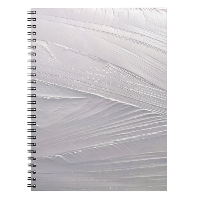 Cuaderno Nieve blanca helada en invierno (Frente)