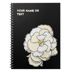 Cuaderno Nieve Botánica: El Begonia Blanco Sin Parar Arte P